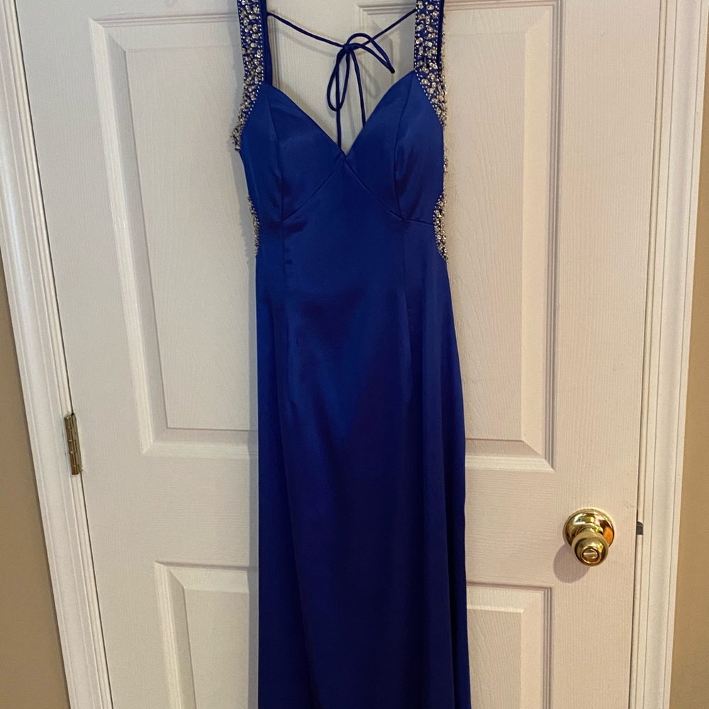 Royal blue prom dress